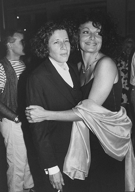 Фрэн Лебовиц и Диана фон Фюрстенберг на литературной вечеринке в Нью-Йорке