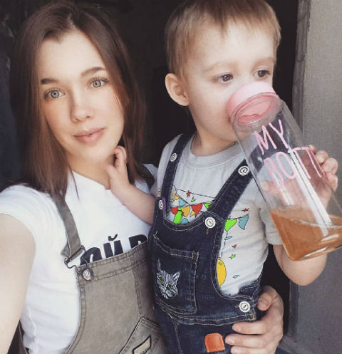 Инна Кочеева с сыном