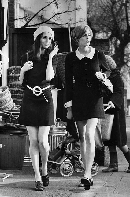 Модницы на улицах Лондона, 1968 год