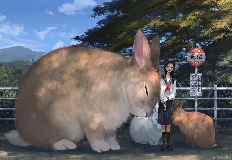 Japanese Illustrator Creates a World Of Giant Animals