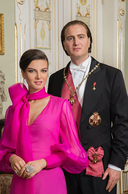 Князь Грузии Хуан Багратиони-Мухранский с женой Кристиной
